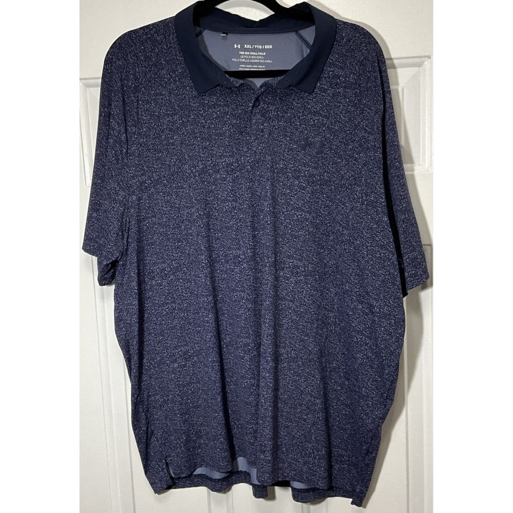 Under Armour Iso-Chill Polo/Golf Loose Fit Navy/Blue Speckled XXXL